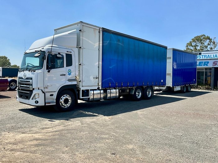 2018 UD Quon 26-390 11Litre Ishift Only 186000 Klm $139000+Gst UD QUON 26-390 WHITE