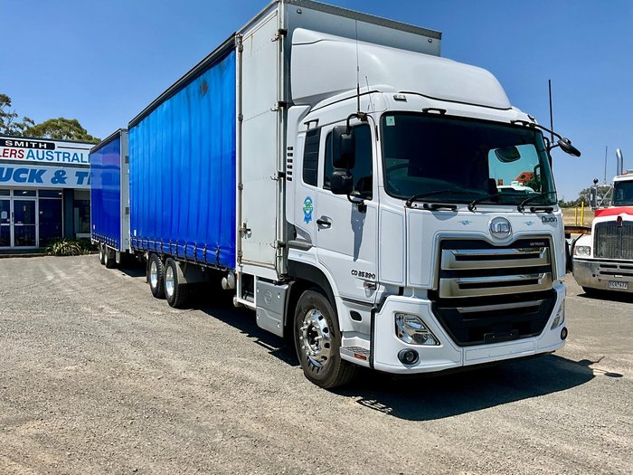 2018 UD Quon 26-390 11Litre Ishift Only 186000 Klm $139000+Gst UD QUON 26-390 WHITE