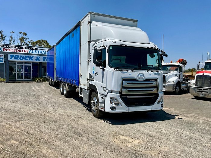 2018 UD Quon 26-390 11Litre Ishift Only 186000 Klm $139000+Gst UD QUON 26-390 WHITE