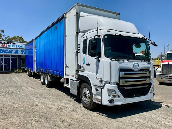 2018 UD Quon 26-390 11Litre Ishift Only 186000 Klm $139000+Gst UD QUON 26-390 WHITE