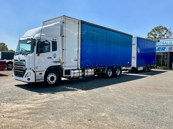2018 UD Quon 26-390 11Litre Ishift Only 186000 Klm $139000+Gst UD QUON 26-390 WHITE
