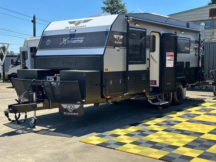 2025 JB Caravans Dirt Road Xtreme 20' Front Door