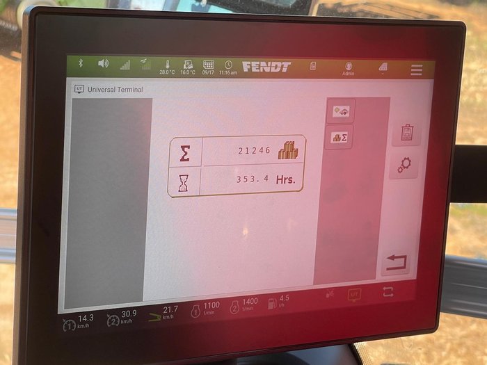 2010 Massey Ferguson 2190 Single Axle Square Baler