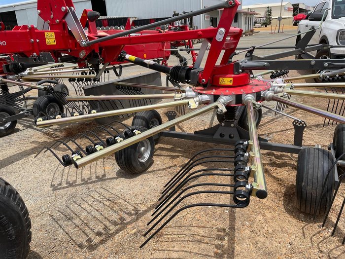2025 Massey Ferguson 802 8Mtr Two Rotor Centre Swath Hay Rake