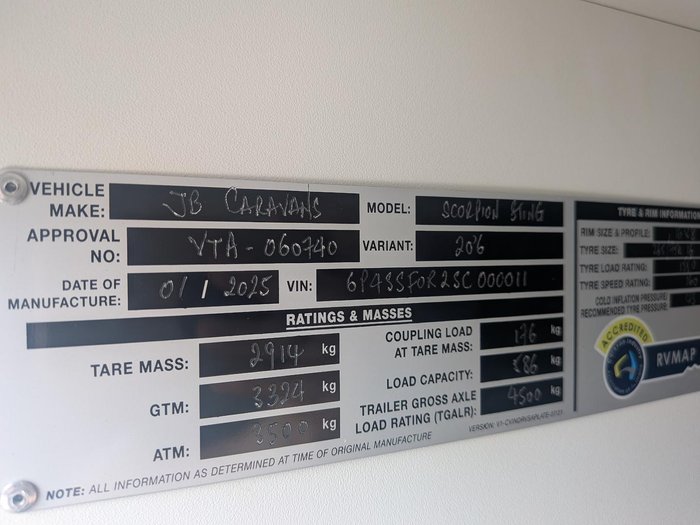 2025 JB Caravans Scorpion Sting (20'6)