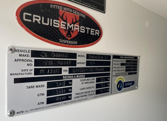 2025 JB Caravans Scorpion Sting Air (19'6)