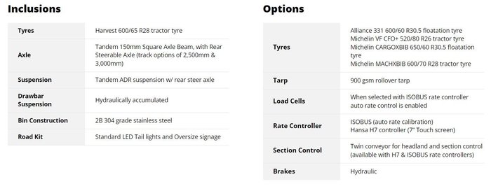 2026 Hansa T15 Tandem Axle Trailing Spreader