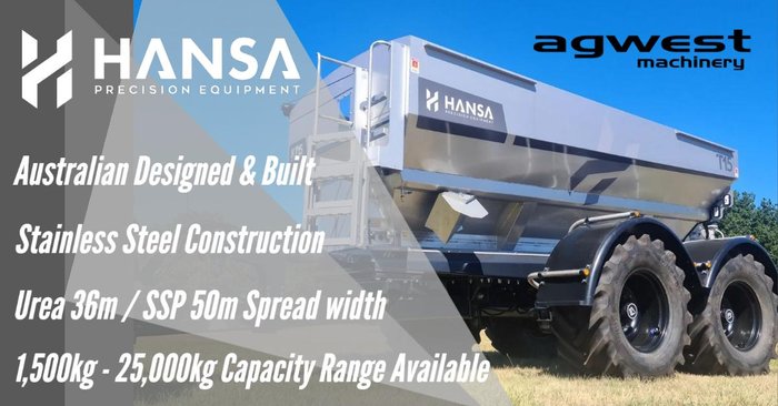 2025 Hansa T23 Tandem Axle 24Mt Trailing Spreader