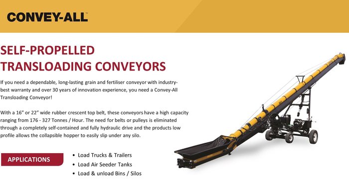 Convey-All 1640 TL Self Propelled Grain Conveyor