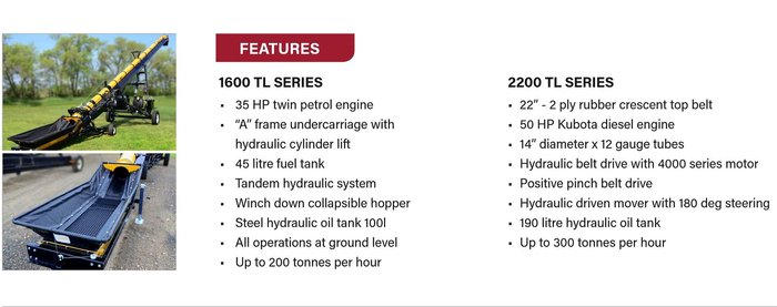 2025 Convey-All 1658 TL Stainless Steel Self Propelled Grain Conveyor