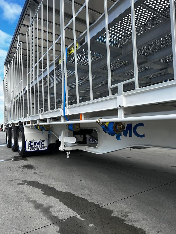 2025 CIMC 34 Pallet Drop Deck Mezz Curtainsider B Double