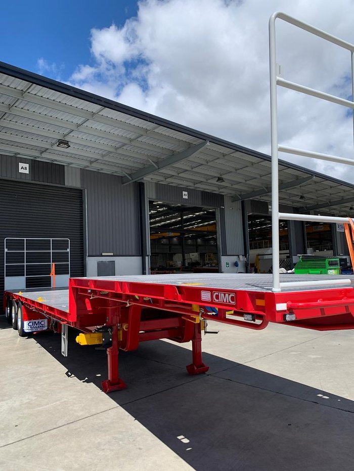 2025 CIMC 45' (22 Pallet) Drop Deck Flat Top (Roadtrain Coupling Provision)