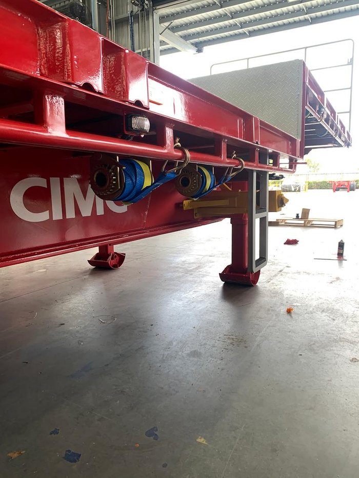 2025 CIMC 45' (22 Pallet) Drop Deck Flat Top (Roadtrain Coupling Provision)