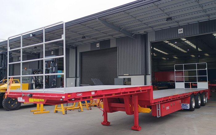 2025 CIMC 45' (22 Pallet) Drop Deck Flat Top (Roadtrain Coupling Provision)
