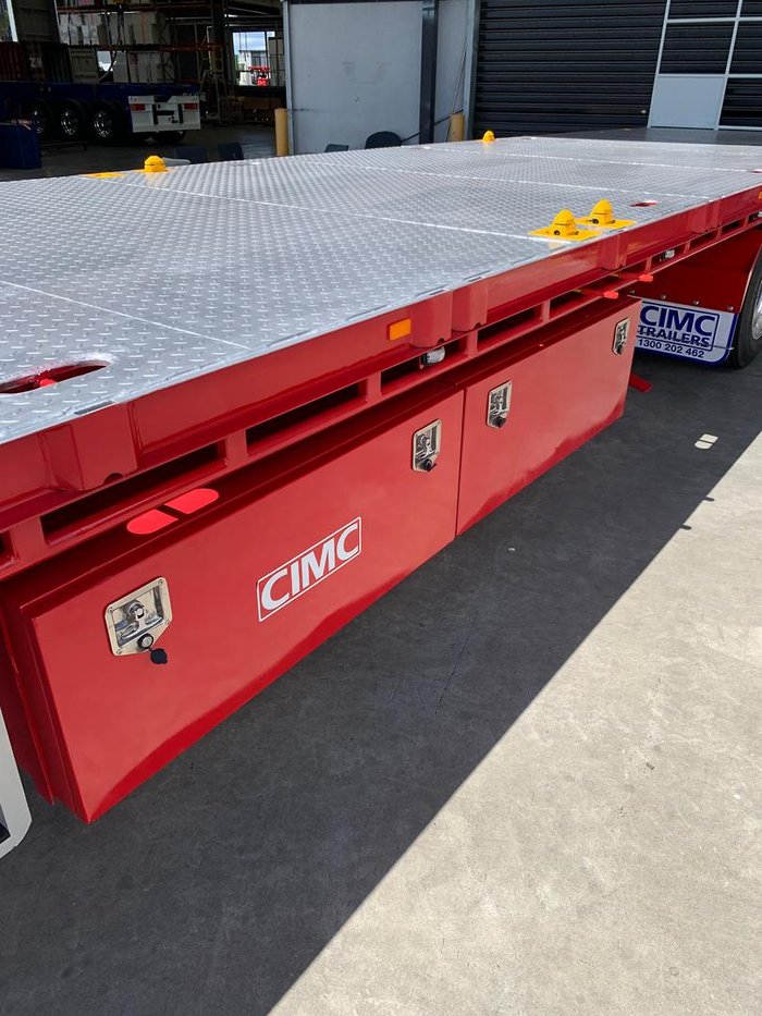2025 CIMC 45' (22 Pallet) Drop Deck Flat Top (Roadtrain Coupling Provision)
