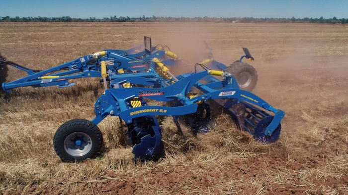 0 FARMET DISKOMAT 8.5PS HEAVY DUTY TRAILING SPEED DISC NEW BLUE