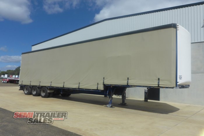 2008 Maxitrans 22 Pallet Dropdeck Curtainsider with Mezz Road Train Lead