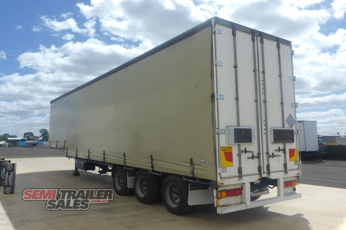 2008 Maxitrans 22 Pallet Dropdeck Curtainsider with Mezz Road Train Lead