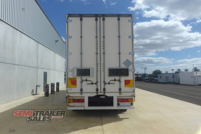 2008 Maxitrans 22 Pallet Dropdeck Curtainsider with Mezz Road Train Lead