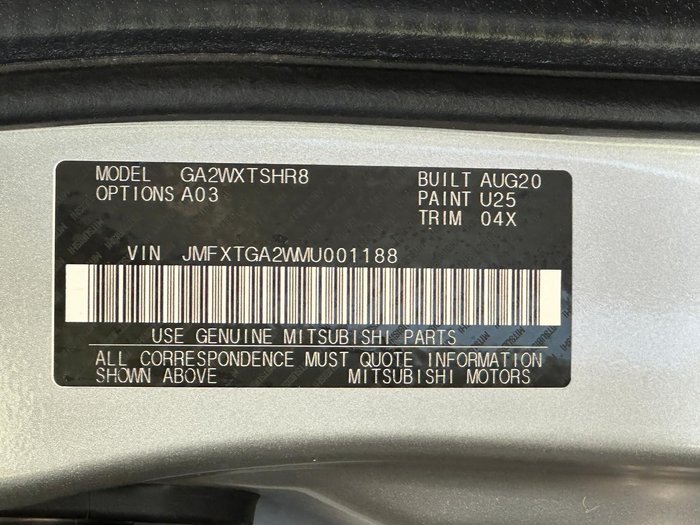 2020 Mitsubishi ASX ES ADAS