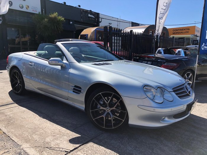 2003 Mercedes-Benz SL-Class SL500 R230 Tellurium Silver