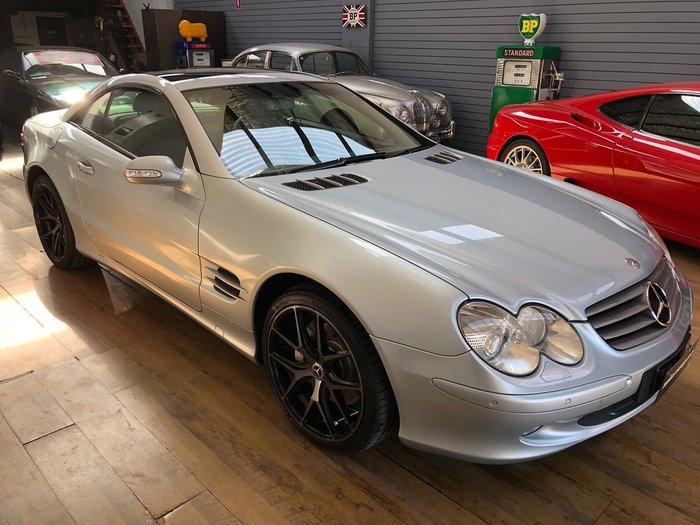 2003 Mercedes-Benz SL-Class SL500 R230 Tellurium Silver
