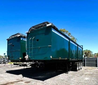 2014 Freightmaster Hardox Chassis Tipper Green