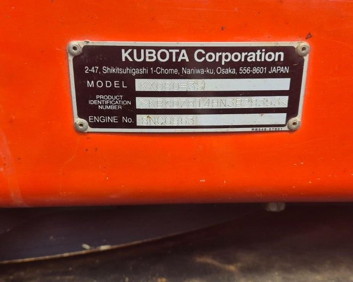 2022 Kubota Kx080-3S