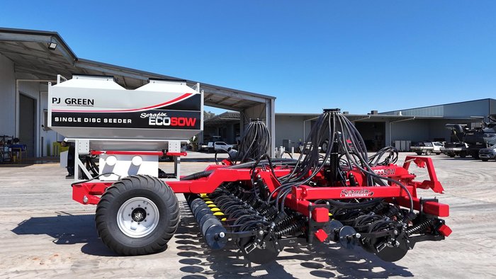 0 Serafin Ecosow 632 Single Disc Seeder New RED