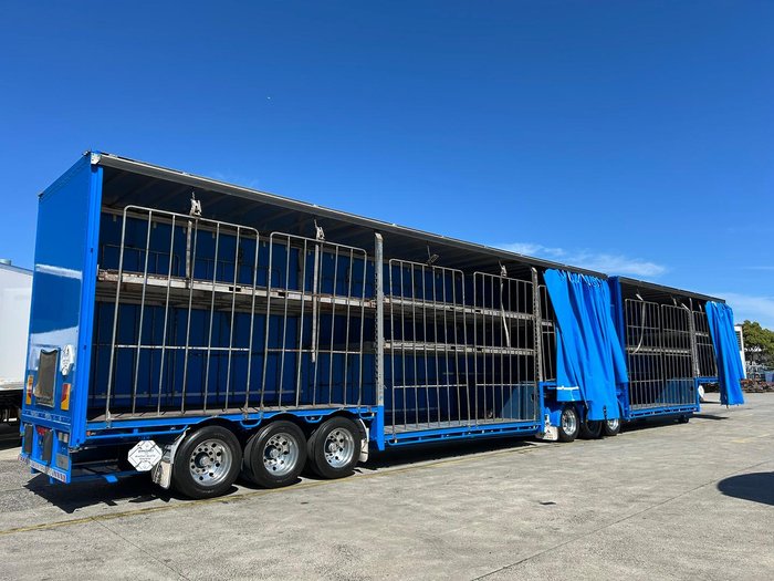 2018 Vawdrey St3 36 Pallet Double Drop Deck Full Mezz 4.3 Blue