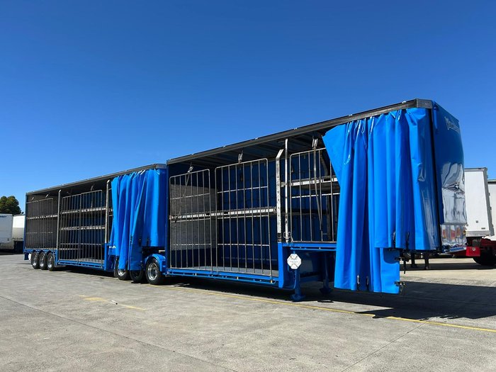 2018 Vawdrey St3 36 Pallet Double Drop Deck Full Mezz 4.3 Blue