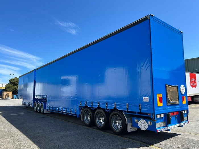 2018 Vawdrey St3 36 Pallet Double Drop Deck Full Mezz 4.3 Blue