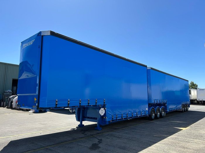 2018 Vawdrey St3 36 Pallet Double Drop Deck Full Mezz 4.3 Blue