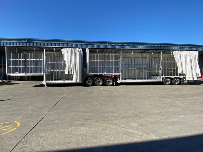 2025 Krueger 34P Double Drop Mezzanine B Double Combination White