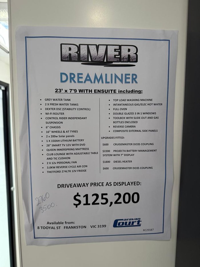 2025 River Caravans Dreamliner