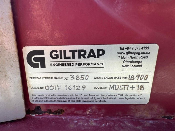 2020 Giltrap Multiplus 18