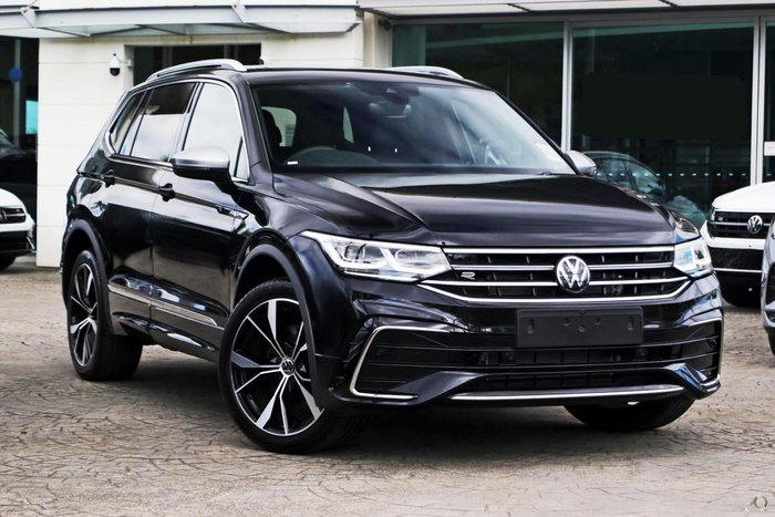 2024 Volkswagen Tiguan 162TSI R-Line Allspace 5N MY24 Four Wheel Drive Deep Black