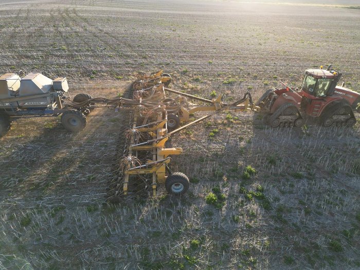 0 SERAFIN ULTISOW FORWARD FOLD S1872 SINGLE DISC SEEDER USED YELLOW