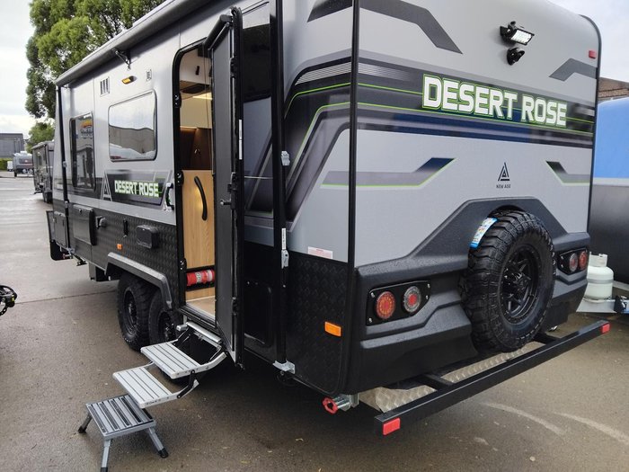 2025 New Age Caravans Dr18e Desert Rose Full Off Road Couples Van