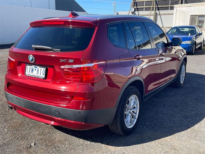 2011 BMW X3 xDrive20d F25 MY12 4X4 Constant Vermilion Red