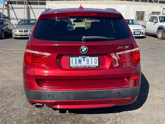 2011 BMW X3 xDrive20d F25 MY12 4X4 Constant Vermilion Red