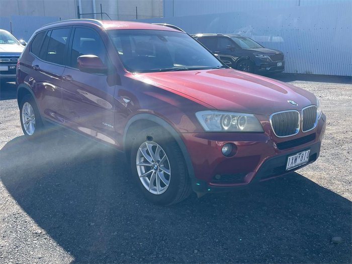 2011 BMW X3 xDrive20d F25 MY12 4X4 Constant Vermilion Red