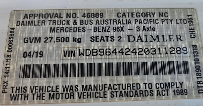 2018 Mercedes-Benz Actros 2763LS WHITE