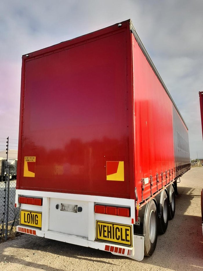 2015 Krueger B-Double(36 Pallet) Straight Deck Tautliner RED