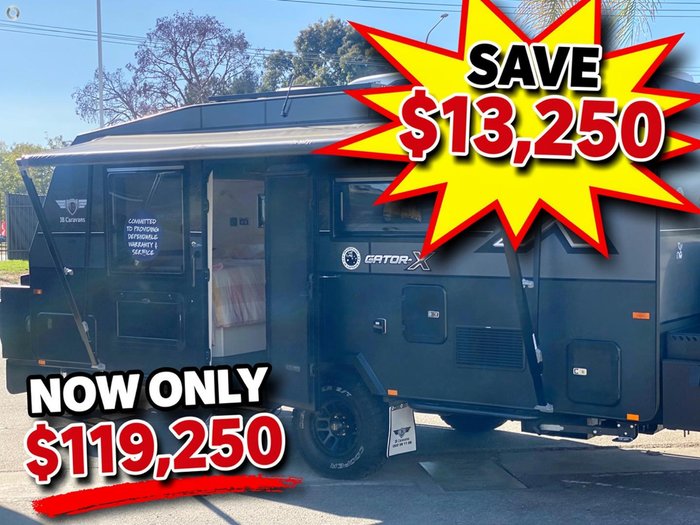 2025 JB Caravans 18' Gator X Family Bunk Off Road Save $13,250 Was $132,500