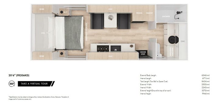 2025 Lotus Caravans Freelander Fr206kd 20'6