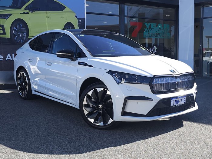 2024 SKODA Enyaq Sportline NY MY25 Moon White