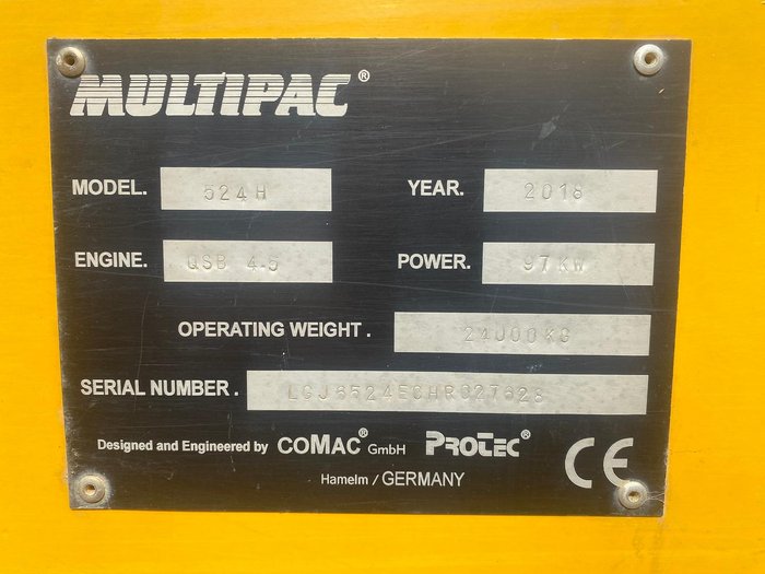 2018 Multipac 524H Yellow