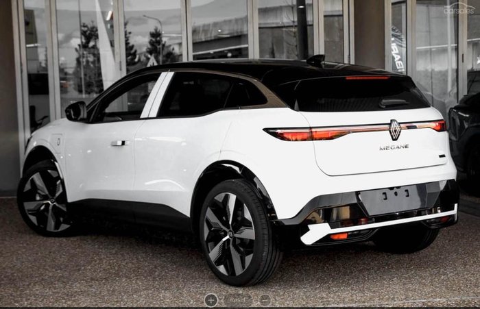 2024 Renault Megane E-Tech Techno EV60 XCB MY24 Solid White with Diamond Black roof