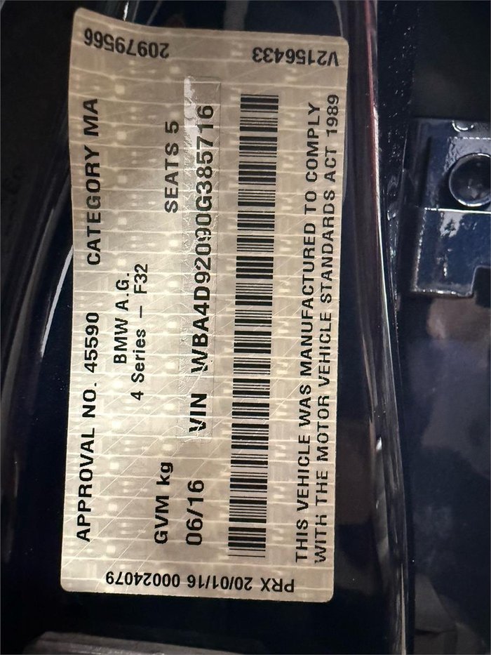 2016 BMW 4 Series 430i Luxury Line